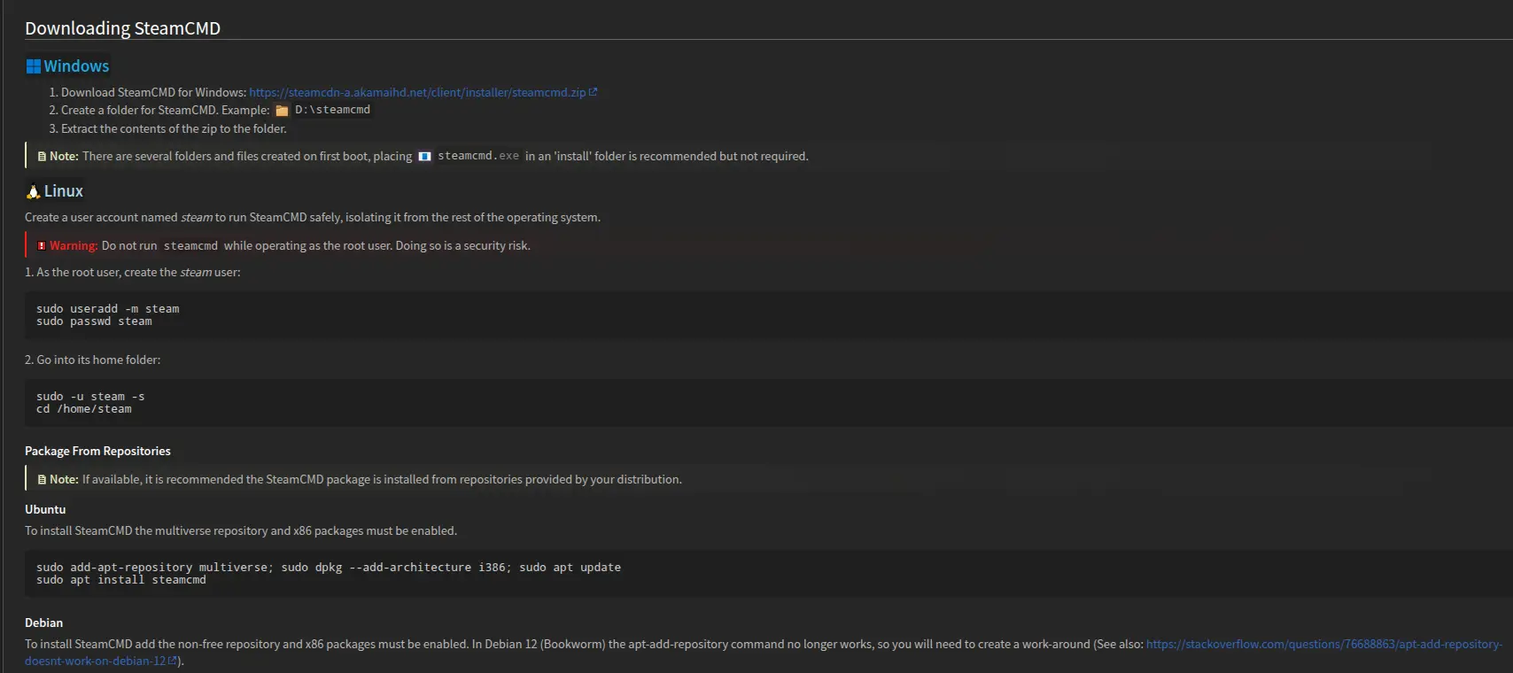 SteamCMD Step 2